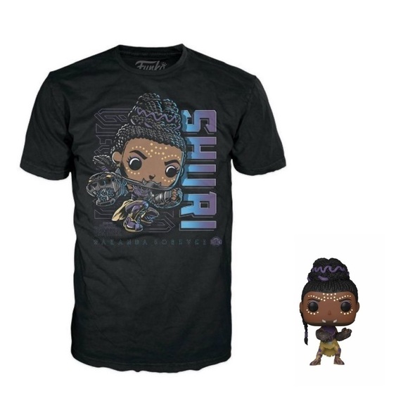 Funko Pop! Marvel Collector's Box Black Panther Shuri T-shirt Large + Figurine - Picture 4 of 5
